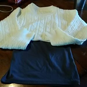 Tank top and crop shirt